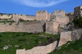 The Acrocorinth fortress, the acropolis of ancient Corinth Royalty Free Stock Photo